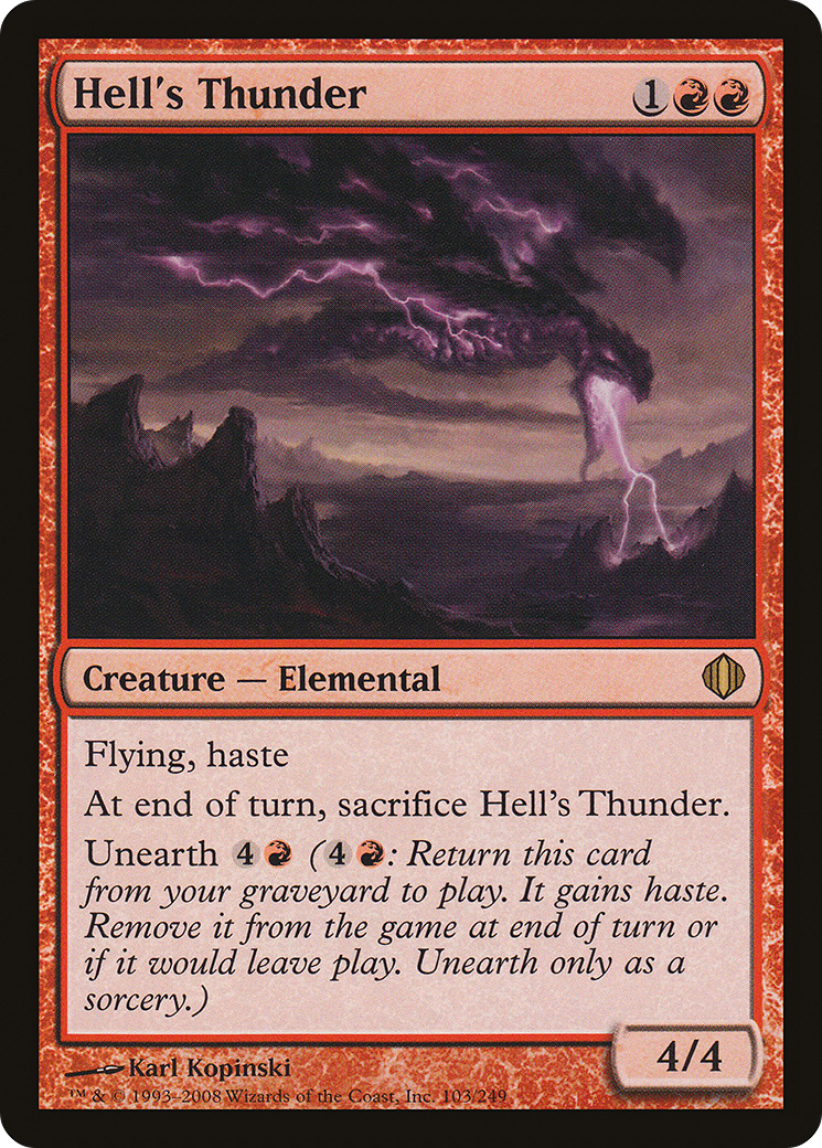 Hell's Thunder (ALA-103) - Shards of Alara Foil