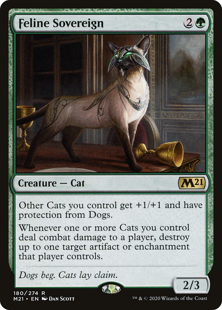 Feline Sovereign (M21-180) - Core Set 2021 Foil