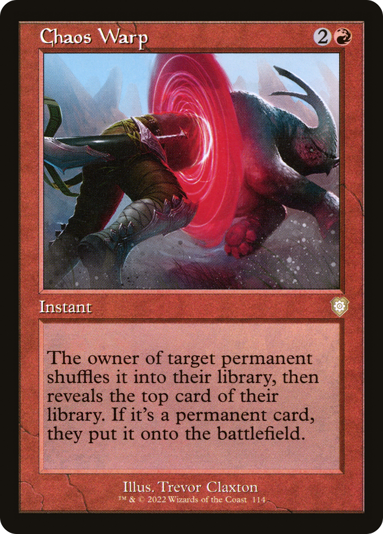 Chaos Warp (Retro Frame) (BRC-114) - The Brothers' War Commander