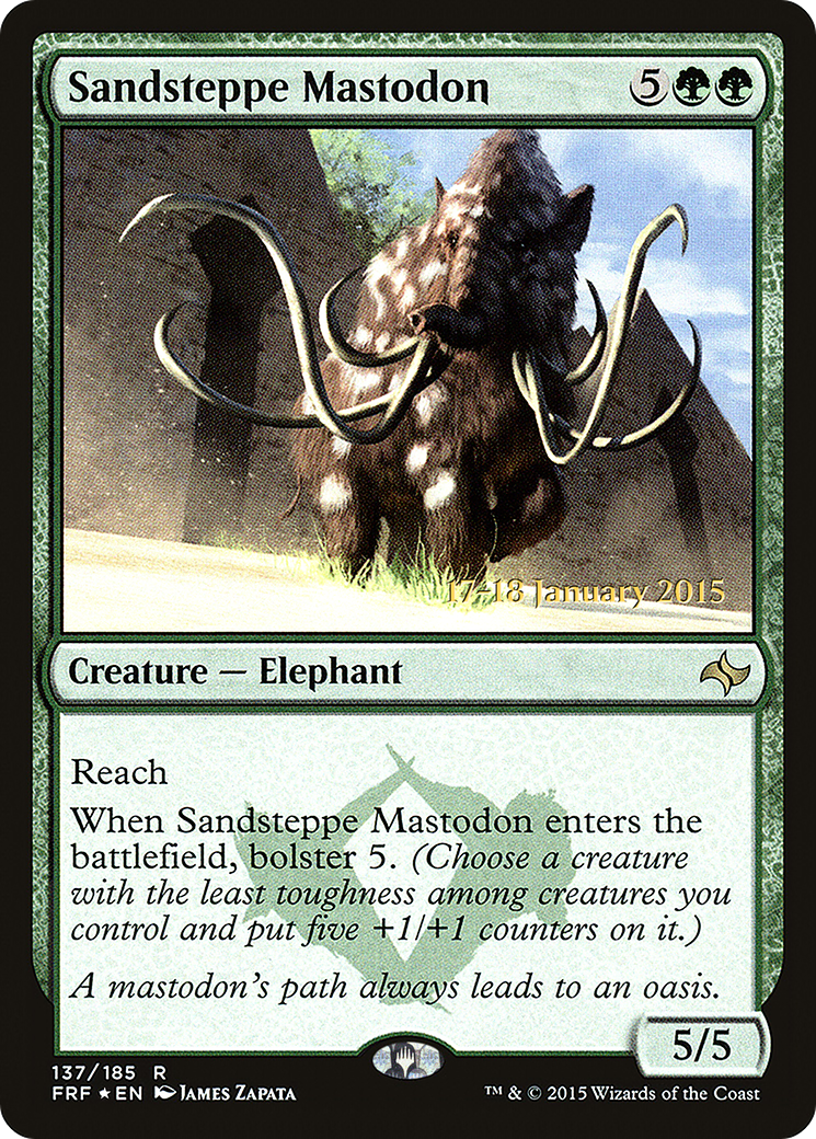 Sandsteppe Mastodon (PRE-137S) - Fate Reforged Promos Foil