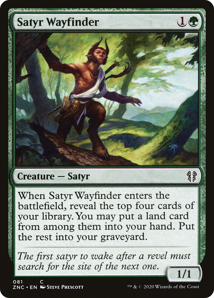Satyr Wayfinder (ZNC-081) - Commandant ascendant de Zendikar 