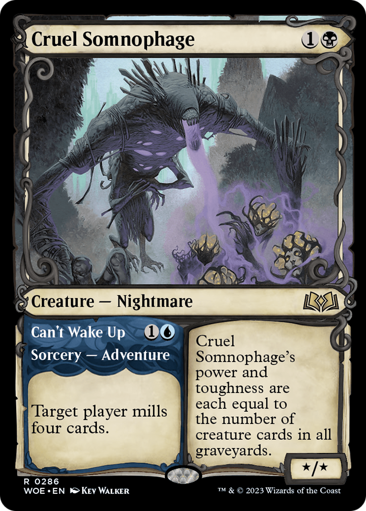 Somnophage cruel // Impossible de se réveiller (WOE-286) - Wilds of Eldraine : (Vitrine) 