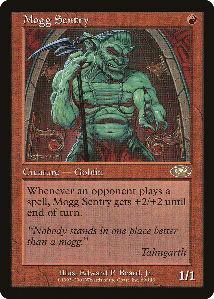 Mogg Sentry (PLS-069) - Feuille de changement de plan 