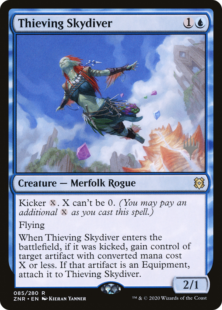Thieving Skydiver (PPZNR-85P) - Zendikar Rising Promos