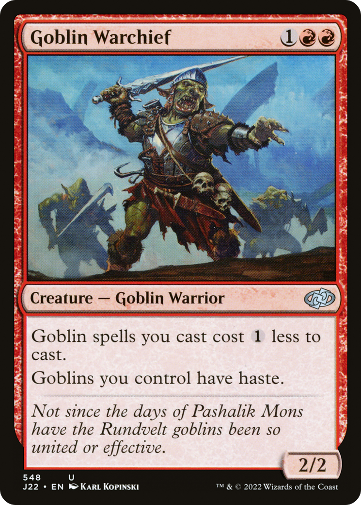 Goblin Warchief (J22-548) - Jumpstart 2022