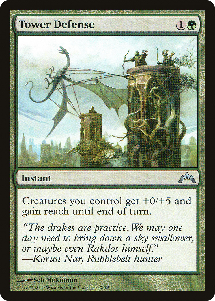 Tower Defense (GTC-137) - Gatecrash Foil 
