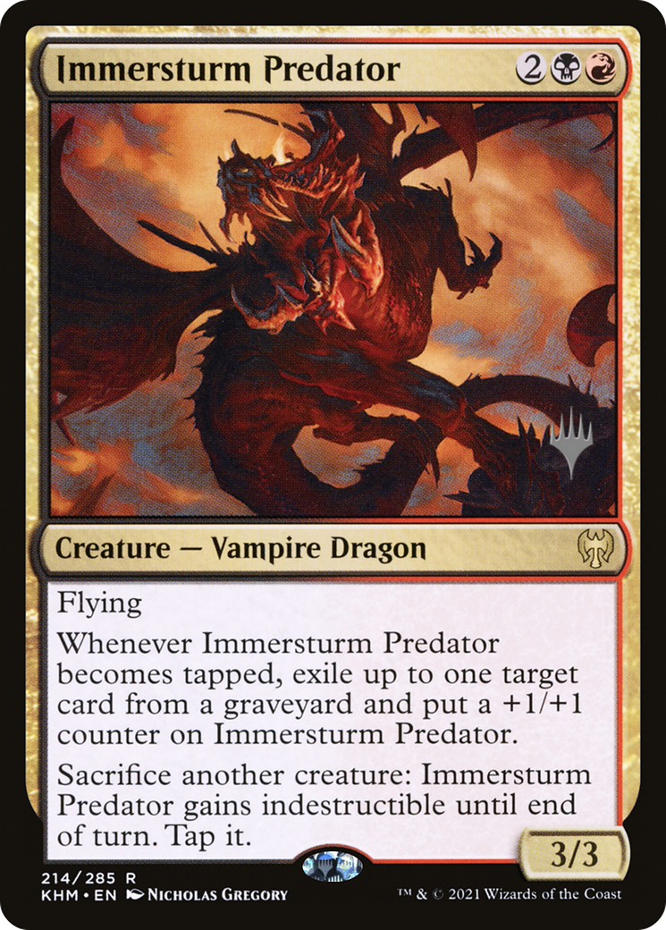 Immersturm Predator (PPKHM-214P) - Kaldheim Promos Foil