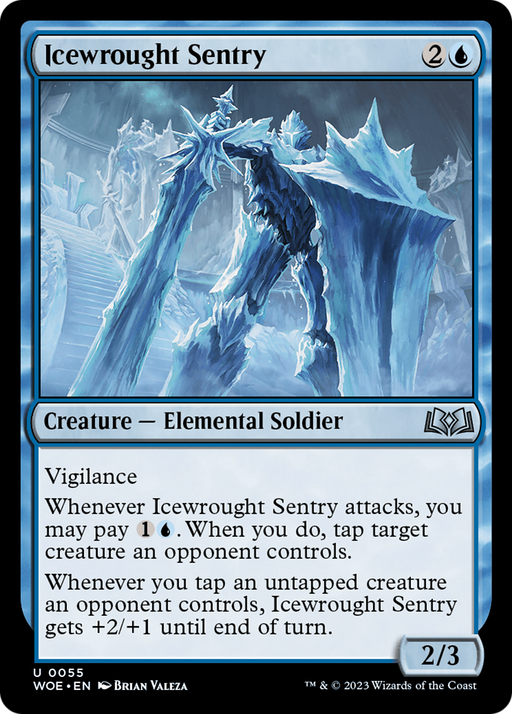 Icewrought Sentry (WOE-055) - Wilds of Eldraine Foil