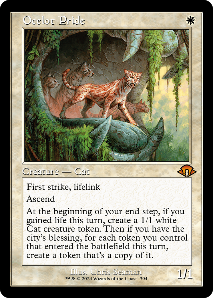 Ocelot Pride (Retro Frame) (MH3-394) - Modern Horizons 3 Foil