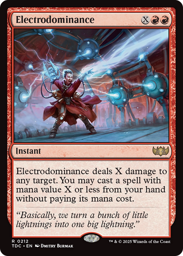 Électrodominance (TDC-212) - Commandant : Tarkir : Tempête de dragons 