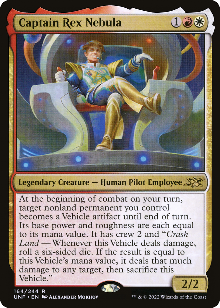 Capitaine Rex Nebula (UNF-164) - Unfinity Foil