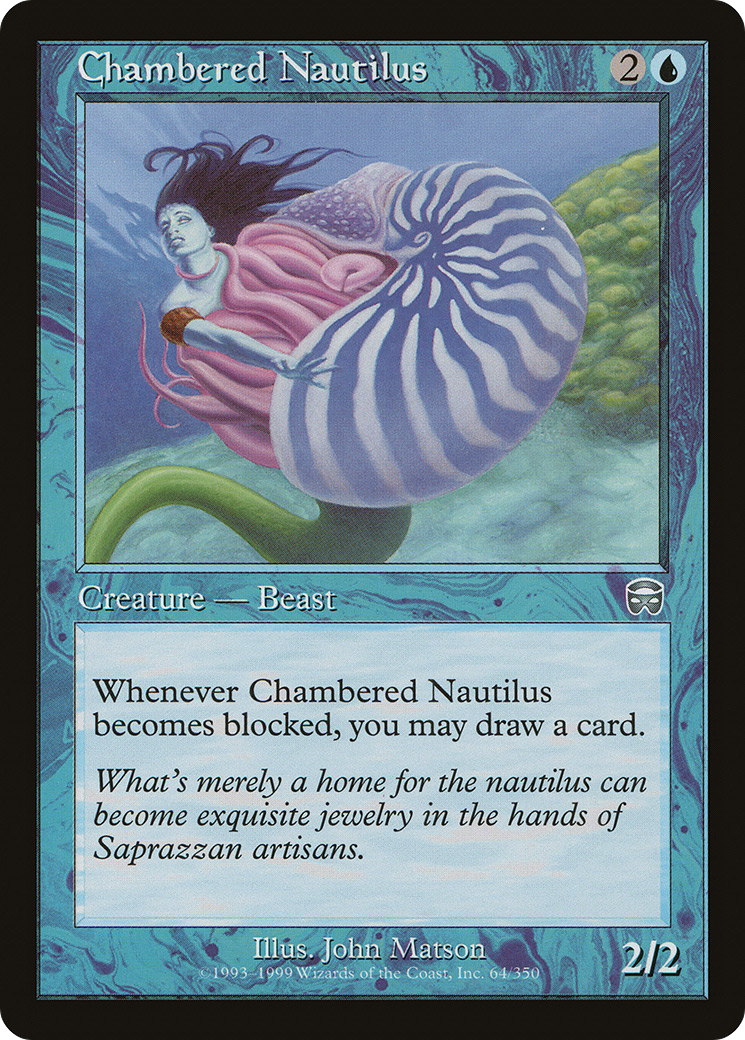 Chambered Nautilus (MMQ-064) - Mercadian Masques Foil