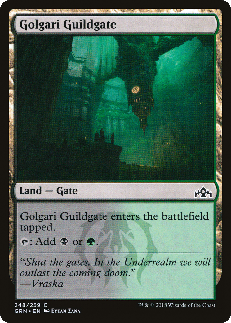 Porte de la guilde Golgari (GRN-248) - Feuille d'aluminium des guildes de Ravnica 