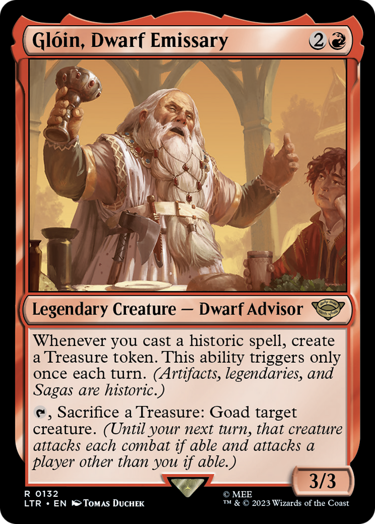 Gloin, Dwarf Emissary (LTR-132) - The Lord of the Rings: Tales of Middle-earth Foil
