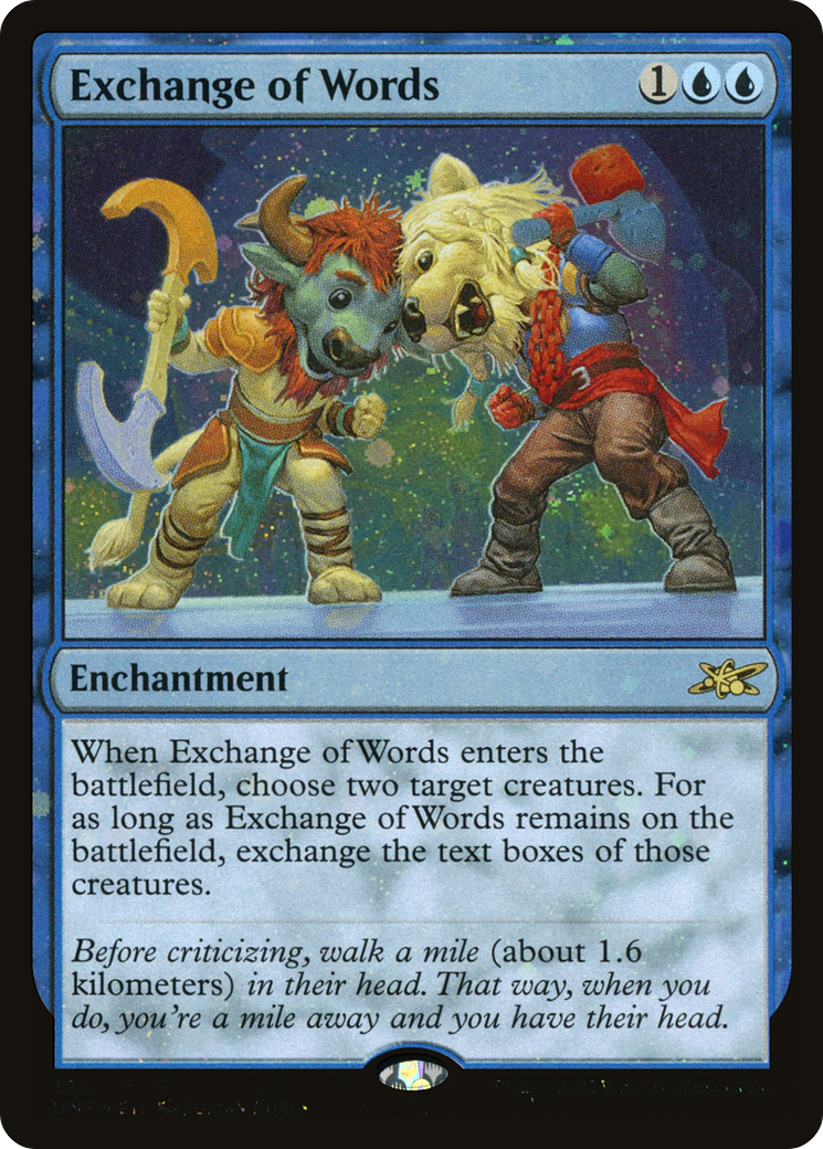 Échange de mots (UNF-331) - Unfinity Foil