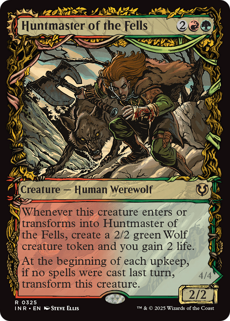 Huntmaster of the Fells // Ravager of the Fells (INR-325) - Innistrad Remastered: (Showcase) Foil