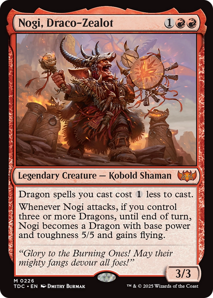 Nogi, Draco-Zélot (TDC-226) - Commandant : Tarkir : Tempête de Dragons 