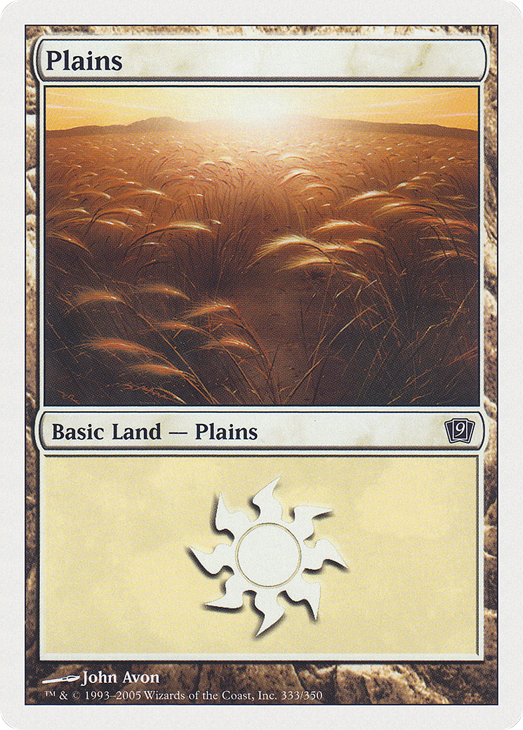 Plains (9ED-333) - Neuvième édition