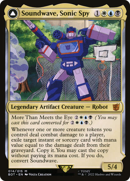 Soundwave, Sonic Spy // Soundwave, Capitaine Supérieur (BOT-014) - Transformers : (convertdfc) Foil 