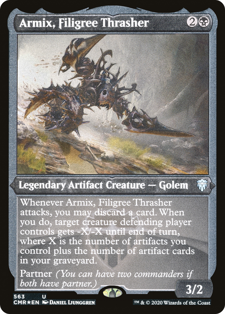 Armix, Filigree Thrasher (CMR-563) - Commander Legends Etched Foil 