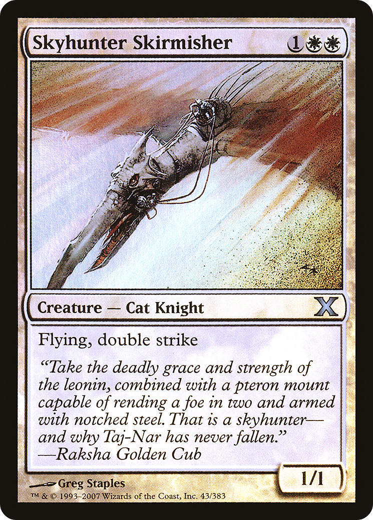 Skyhunter Skirmisher (10E-43★) - Tenth Edition Foil