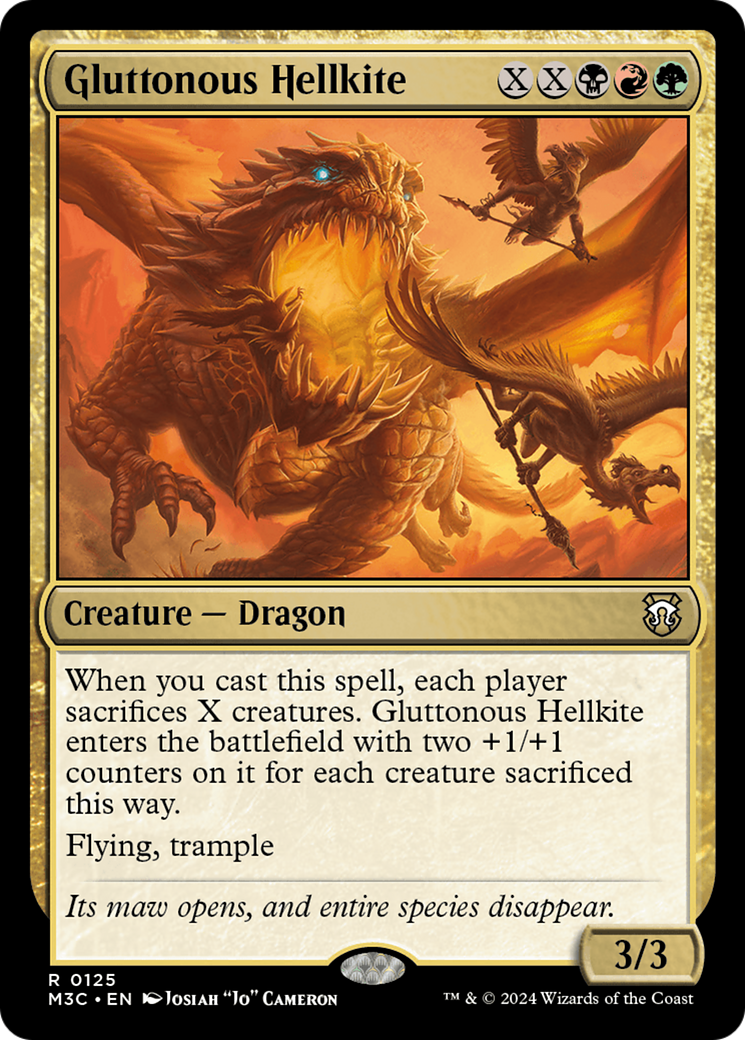 Hellkite glouton (M3C-125) - Commandant de Modern Horizons 3 