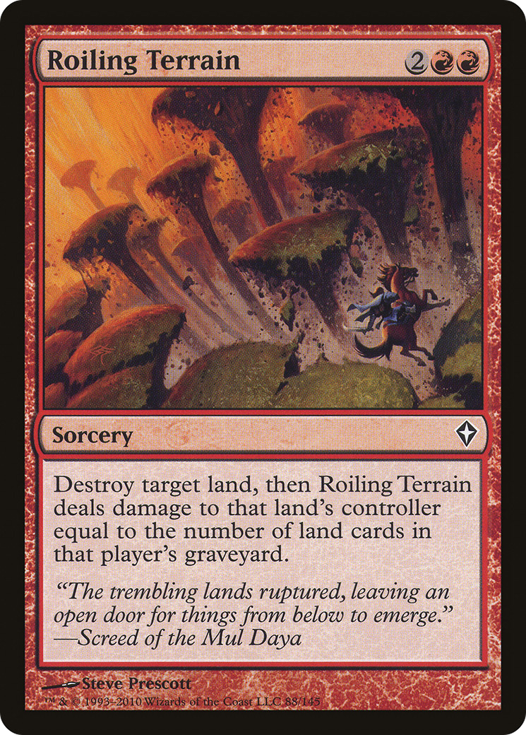 Terrain agité (WWK-088) - Worldwake Foil 
