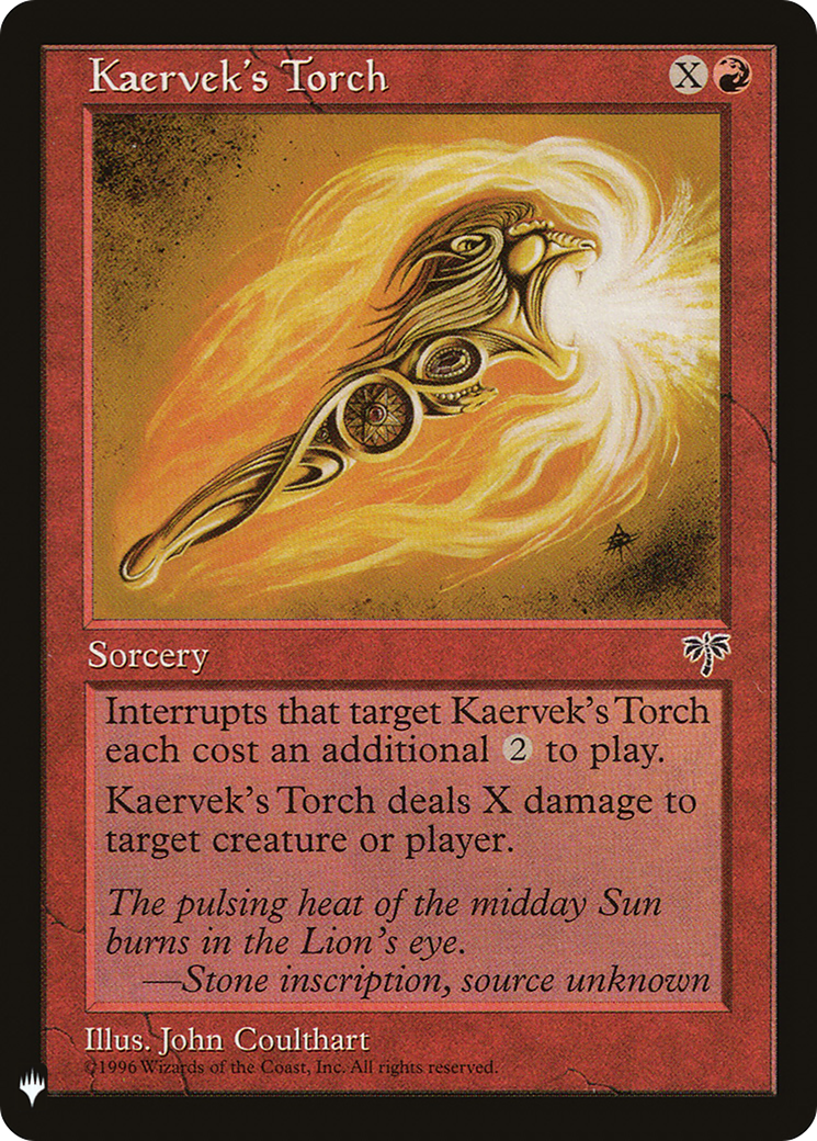 Kaervek's Torch (LIST-MIR-185) - The List