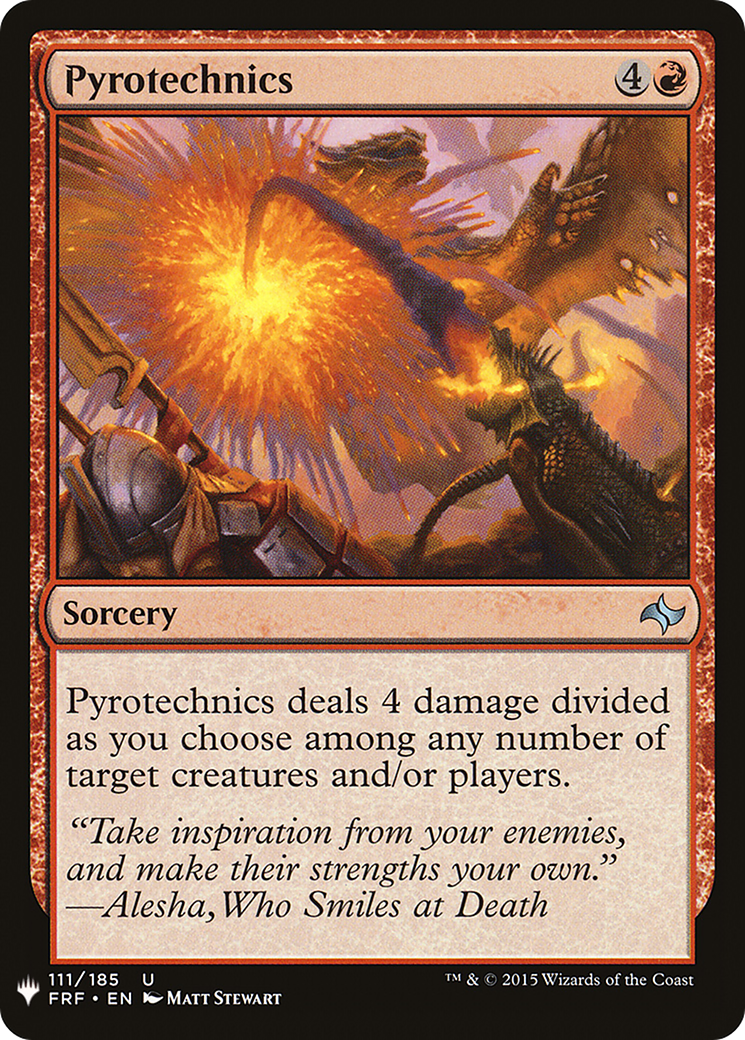 Pyrotechnics (LIST-FRF-111) - The List