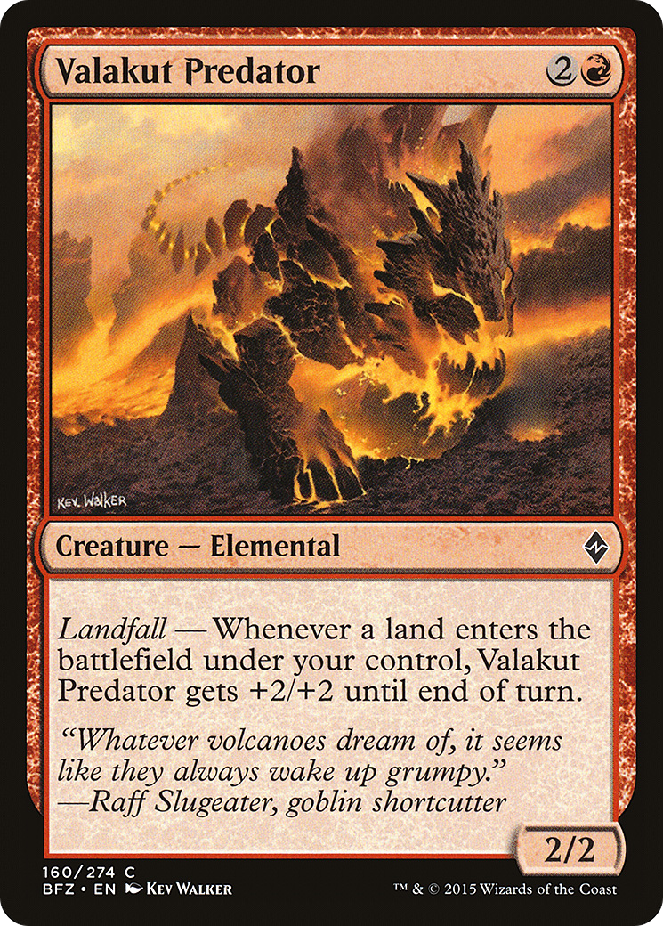 Valakut Predator (BFZ-160) - Bataille pour Zendikar Foil 