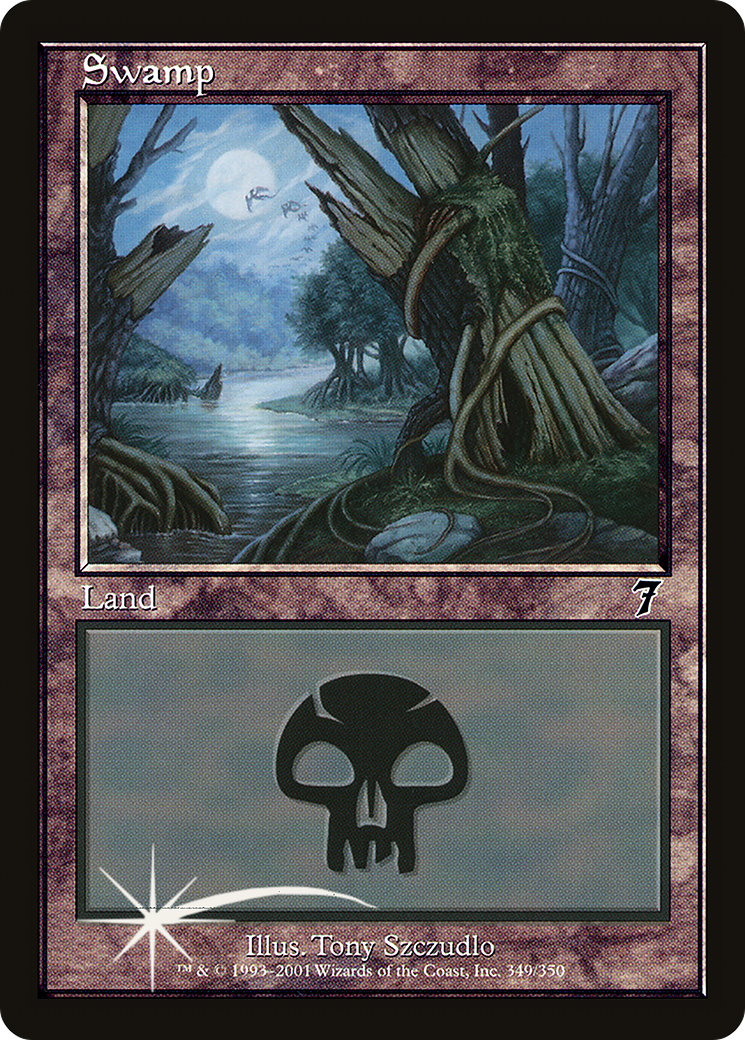 Swamp (349) (7ED-349★) - Seventh Edition Foil