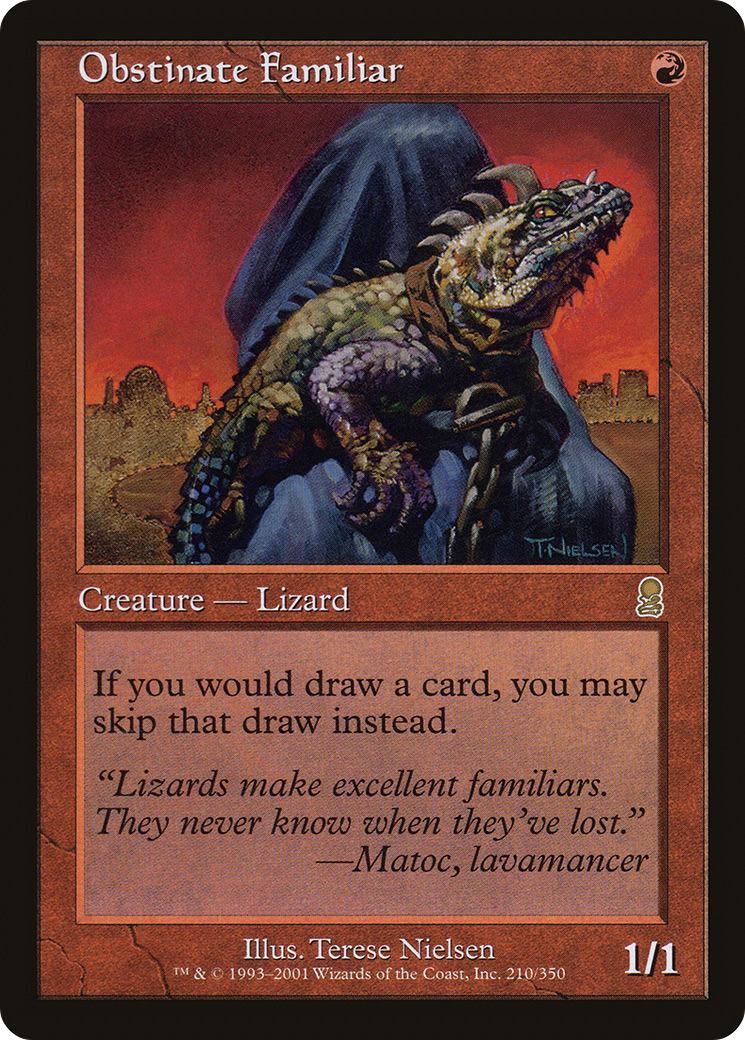 Obstinate Familiar (ODY-210) - Odyssey Foil