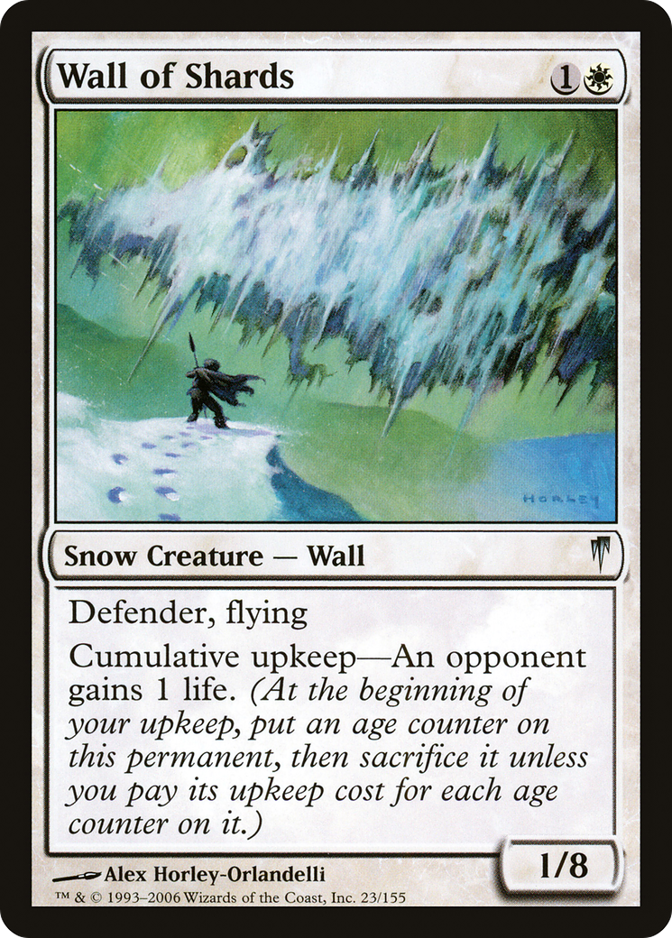 Mur d'éclats (CSP-023) - Feuille de Coldsnap 