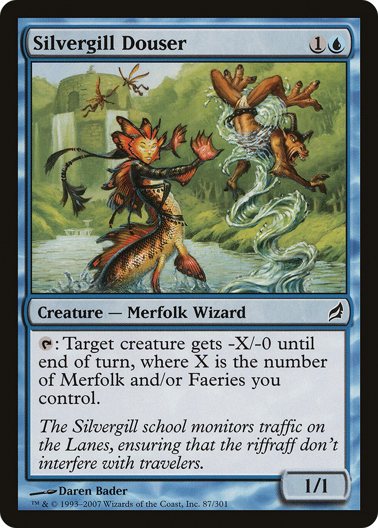 Silvergill Douser (LRW-087) - Feuille de Lorwyn