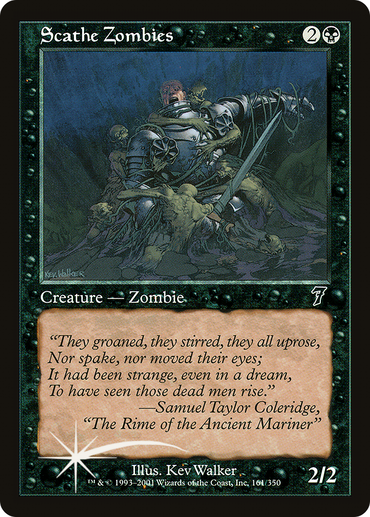 Scathe Zombies (7ED-161★) - Seventh Edition Foil