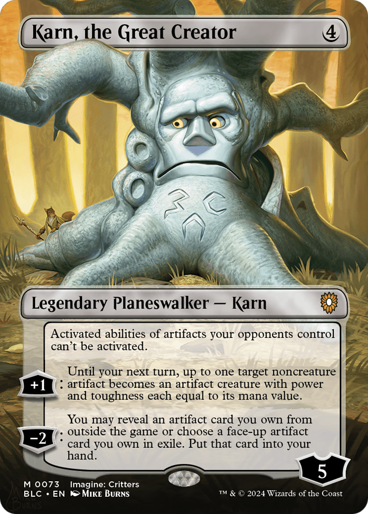 Karn, le Grand Créateur (BLC-073) - Commandant Bloomburrow (Borderless) 