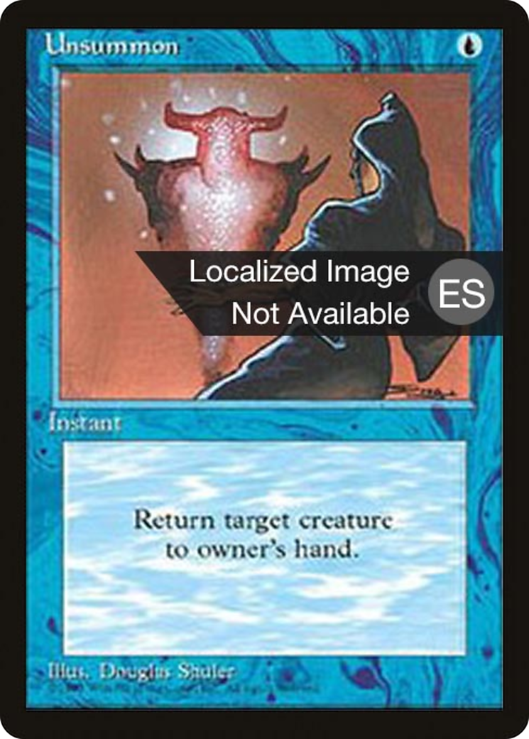 Unsummon (4BB-111) - Fourth Edition Foreign Black Border