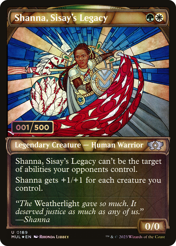 Shanna, Sisay's Legacy (Serial Numbered) (MUL-189) - Multiverse Legends: (Showcase) Foil