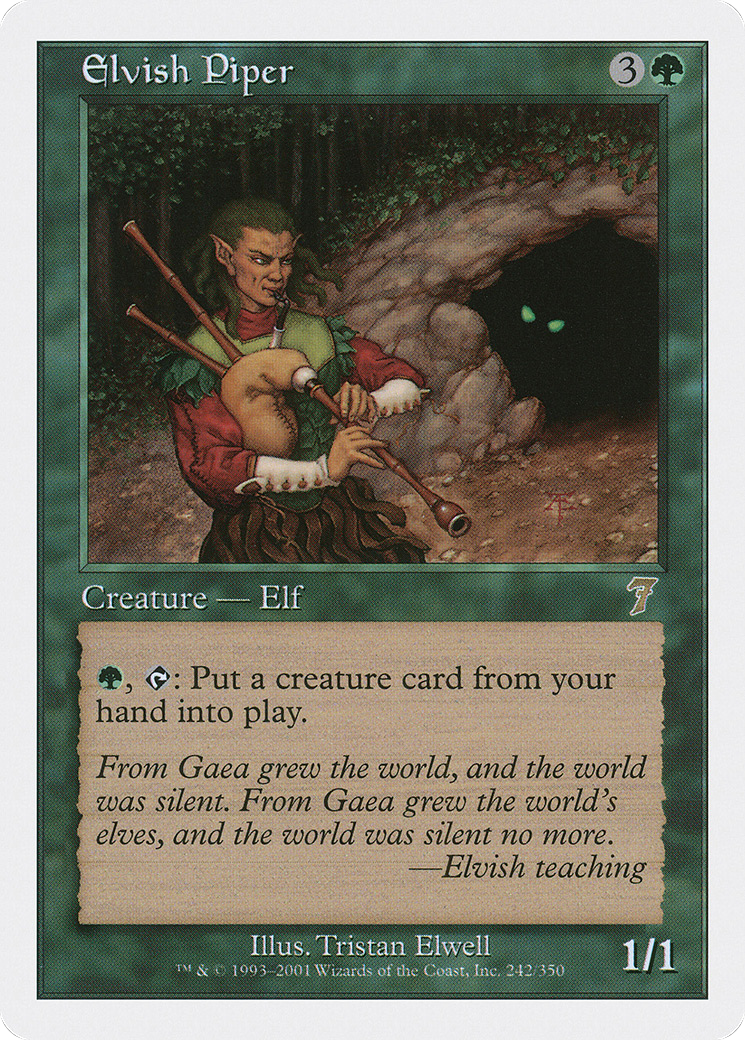 Elvish Piper (7ED-242) - Septième édition 