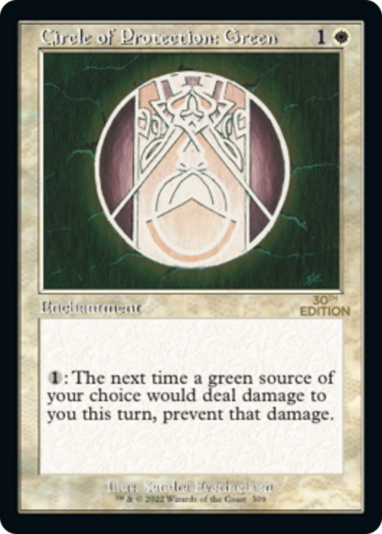 Circle of Protection: Green (Retro Frame) (30A-309) - 30th Anniversary Edition
