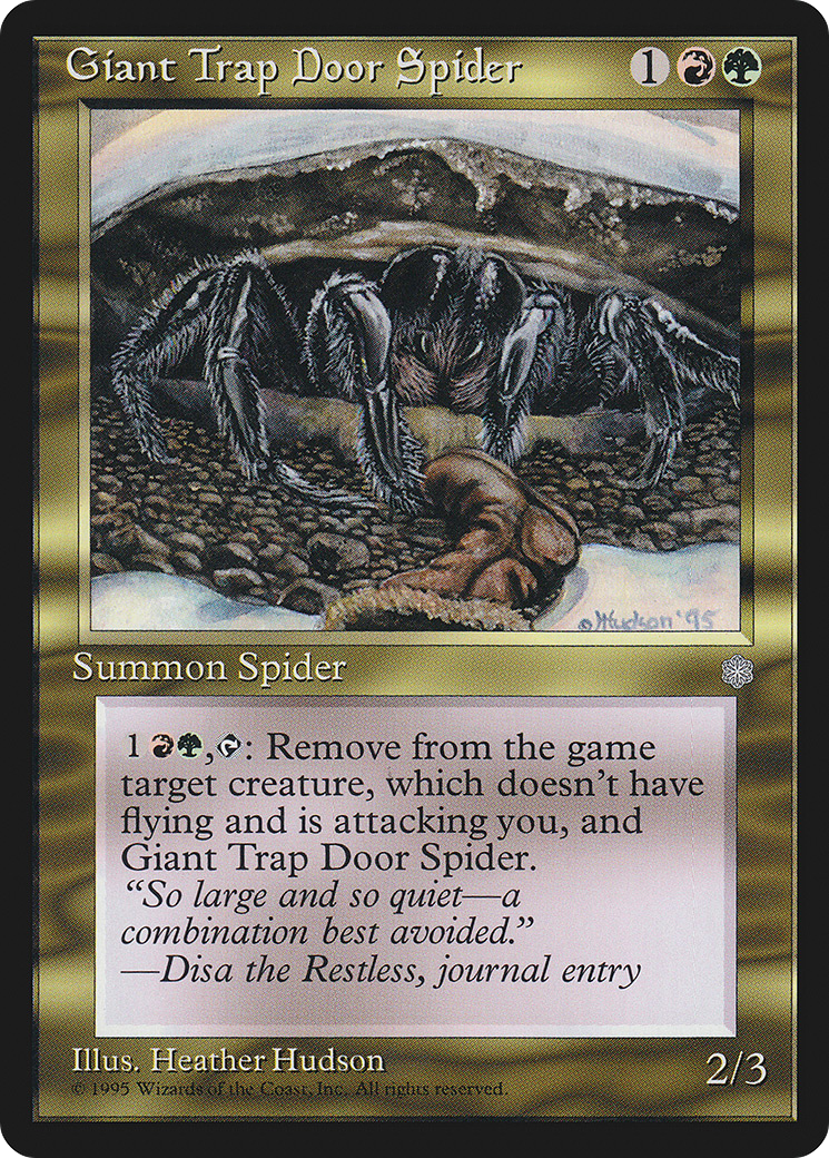 Giant Trap Door Spider (ICE-293) - Ice Age