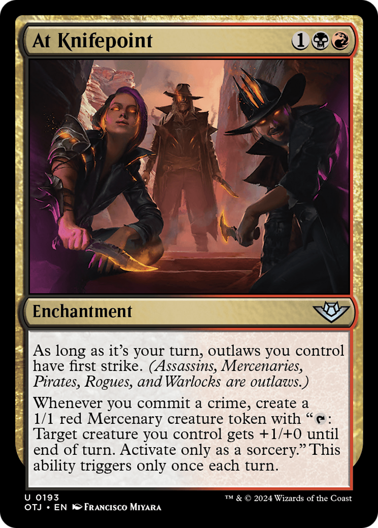 À la pointe du couteau (OTJ-193) - Outlaws of Thunder Junction Foil 