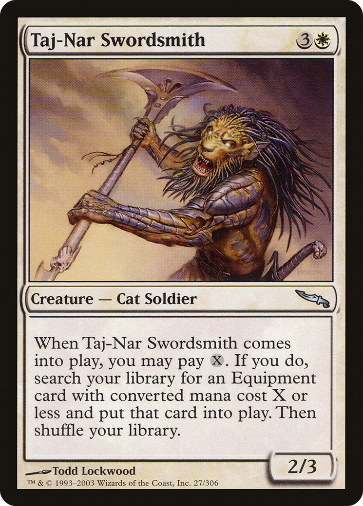 Forgeron d'épées Taj-Nar (MRD-027) - Mirrodin Foil