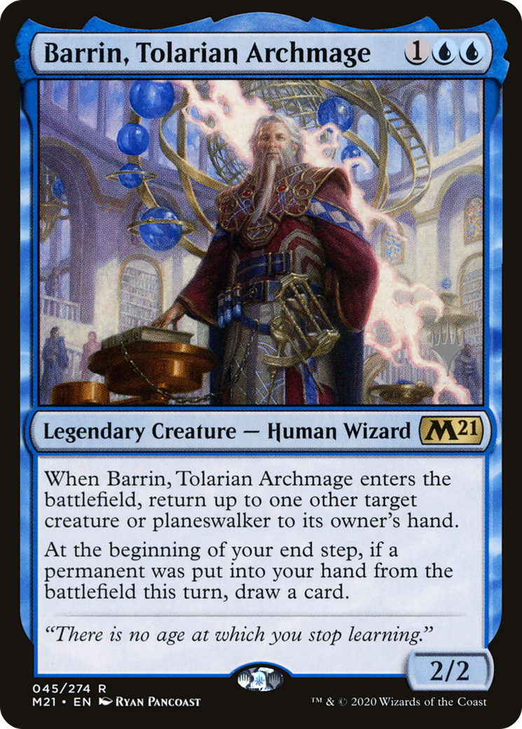 Barrin, Tolarian Archmage (PPM21-45P) - Core Set 2021 Promos