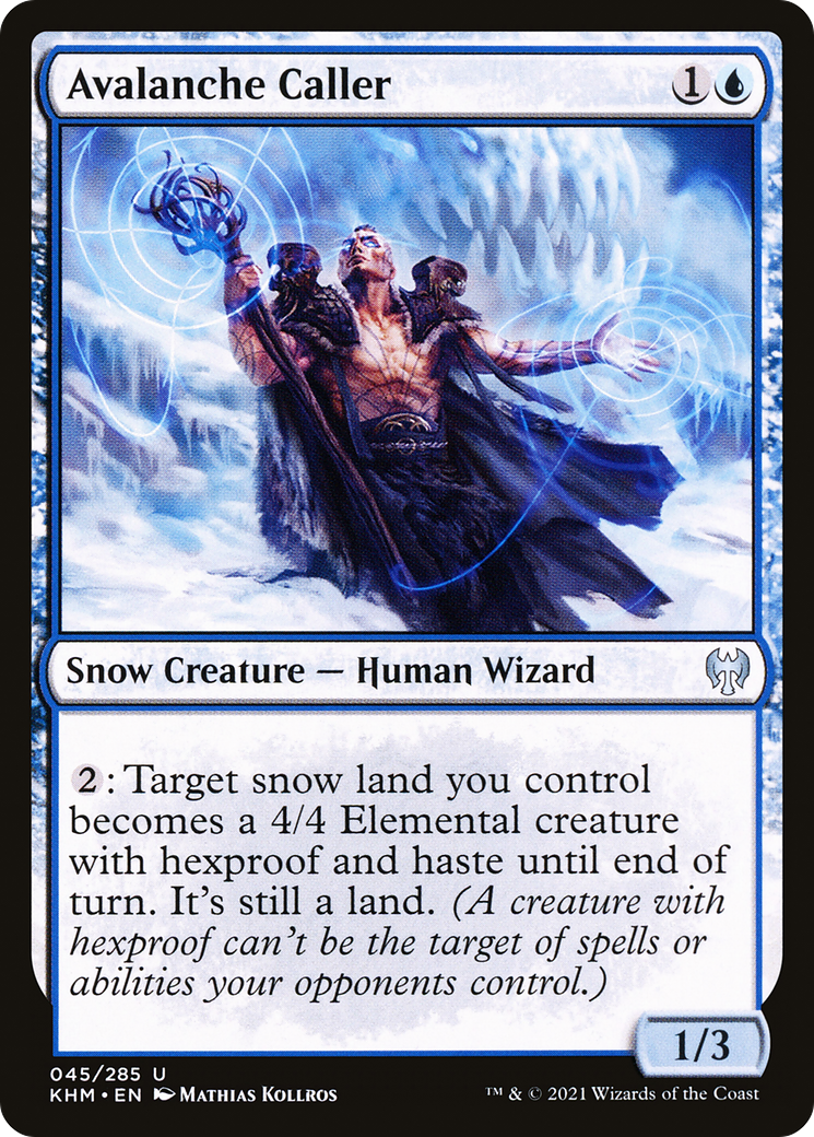 Avalanche Caller (KHM-045) - Kaldheim : (neige) Foil