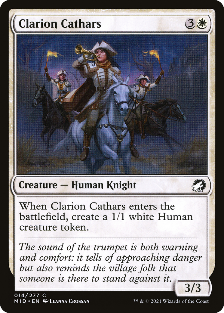 Clarion Cathars (MID-014) - Innistrad : La Chasse de Minuit 