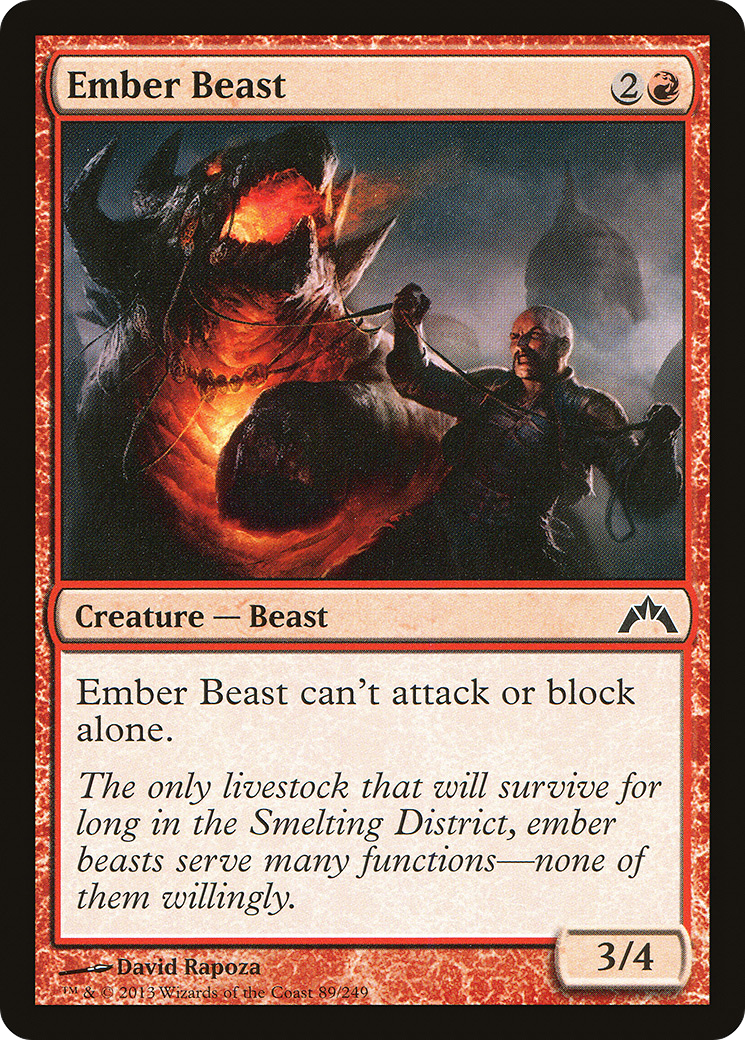Ember Beast (GTC-089) - Feuille Gatecrash
