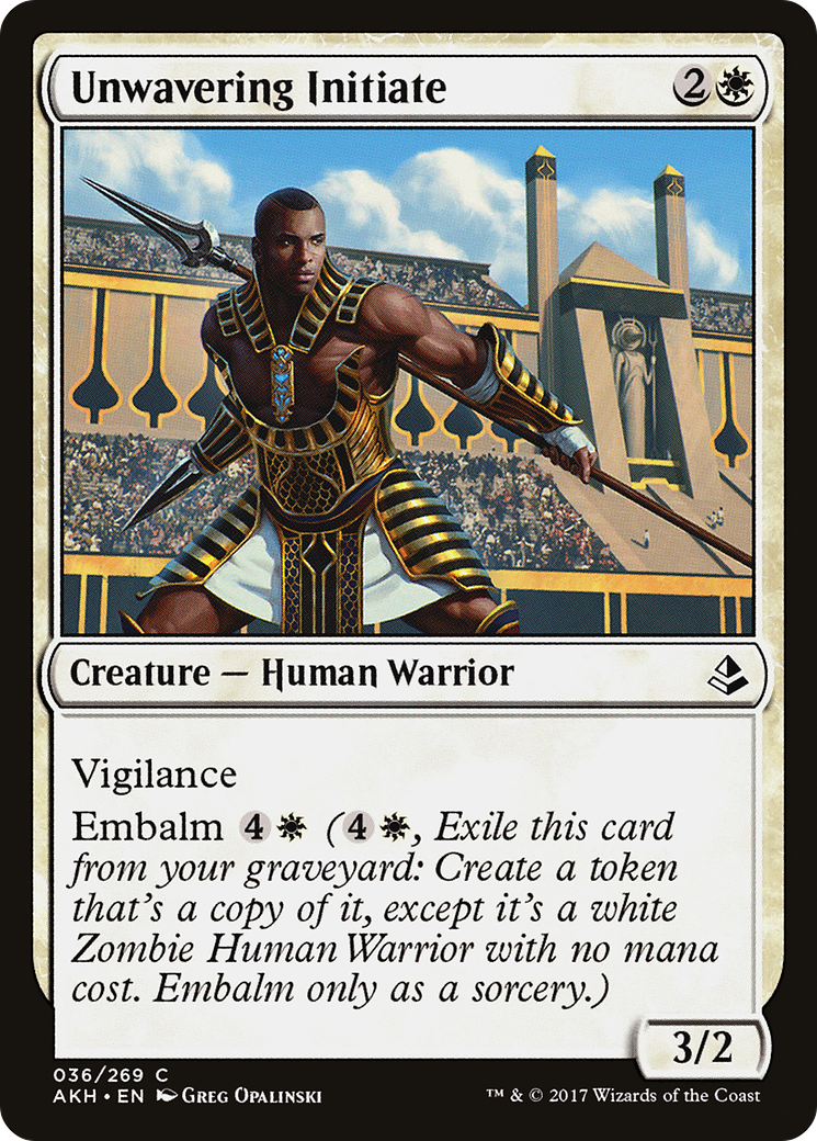 Initié inébranlable (AKH-036) - Amonkhet 