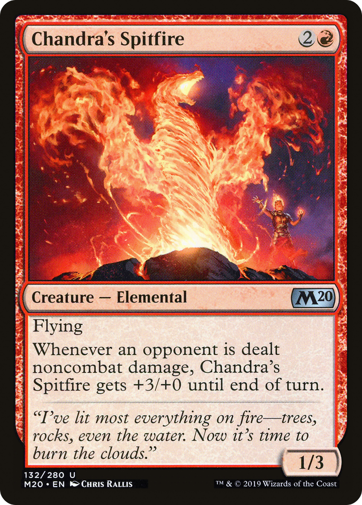 Chandra's Spitfire (M20-132) - Core Set 2020 Foil