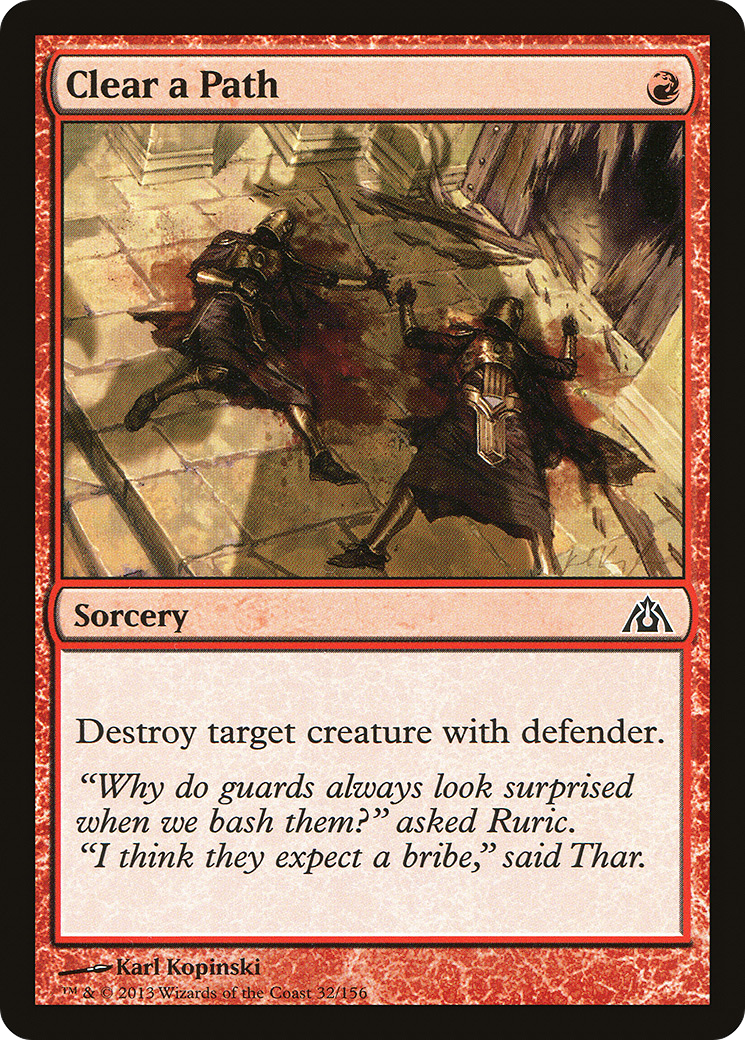 Dégagez un chemin (DGM-032) - Dragon's Maze Foil 